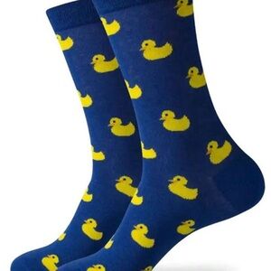 Blue Duck Patterned Men's Socks